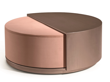 LEONARDO S98 - Upholtered swivel pouf by Arte Brotto