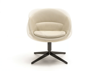 PRINCIPE MP.91/P - Swivel upholstered fabric easy chair by Arte Brotto