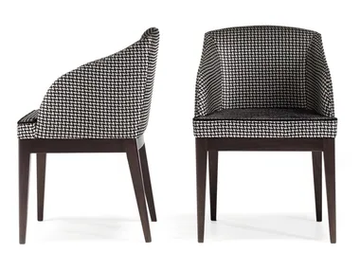 SEGRETI L28N - Upholstered fabric chair with armrests by Arte Brotto