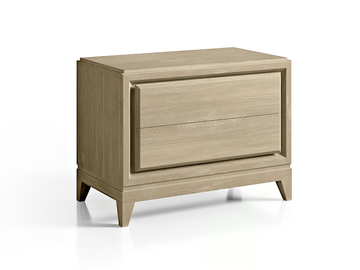 SEGRETI S190 - Rectangular wooden bedside table with drawers by Arte Brotto