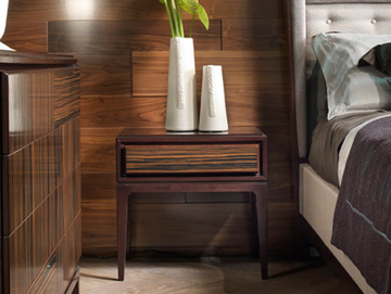 SEGRETI S192R - Rectangular wooden bedside table by Arte Brotto