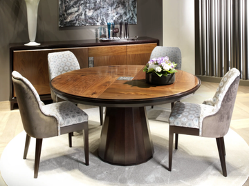 SEGRETI S693 - Round wooden table by Arte Brotto
