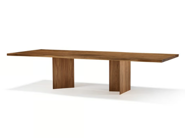 VERO COMPACT - BOOMERANG - Rectangular solid wood table by Arte Brotto