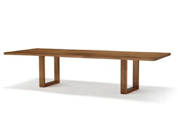 VERO COMPACT - U - Rectangular solid wood table by Arte Brotto