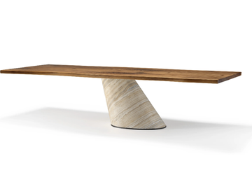 VERO - CONO - Rectangular solid wood table by Arte Brotto