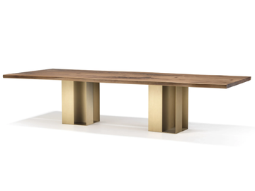 VERO - CUBICA - Rectangular solid wood table by Arte Brotto