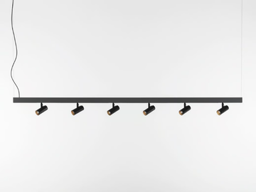 A.24 - Suspended LED aluminium track-Light by Artemide