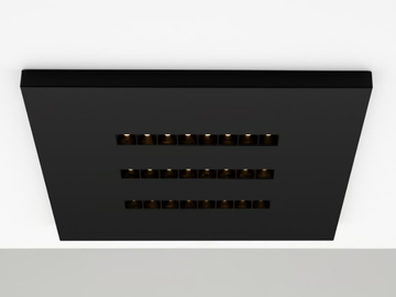 A.39 REFRACTIVE SQUARE/RECTANGULAR - LED metal ceiling lamp by Artemide