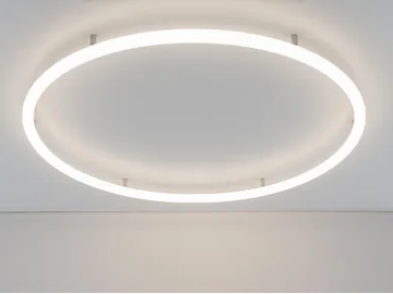 ALPHABET OF LIGHT CIRCULAR - Semi-recessed wall lamp / ceiling lamp by Artemide