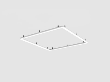 ALPHABET OF LIGHT SQUARE-RECTANGULAR - Semi-inset ceiling lamp by Artemide