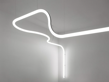 ALPHABET OF LIGHT SYSTEM - Ceiling mounted polycarbonate linear lighting profile by Artemide