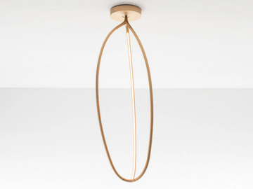 ARRIVAL - Aluminium and silicone ceiling lamp by Artemide