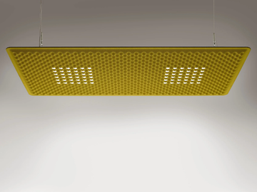 EGGBOARD MATRIX 1600X800 - Fabric hanging acoustic panel / pendant lamp by Artemide