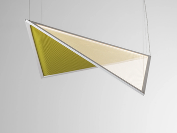 FLEXIA - Acoustic swivel recycled PET pendant lamp by Artemide