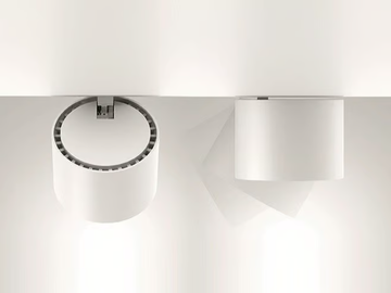 HOY SPOT - Adjustable round aluminium spotlight by Artemide