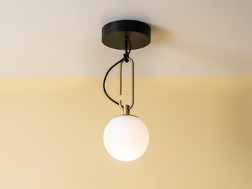 NH - LED blown glass ceiling lamp by Artemide