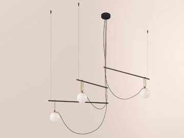 NH S - LED blown glass pendant lamp by Artemide