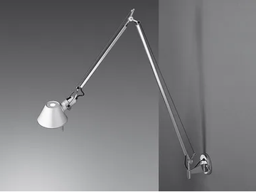 TOLOMEO BRACCIO - Aluminium wall lamp with swing arm by Artemide
