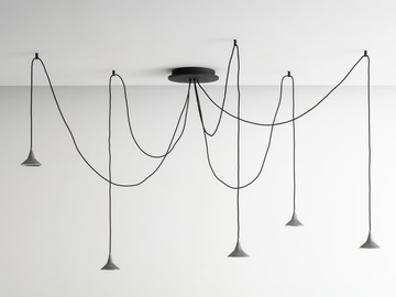 UNTERLINDEN CHANDELIER FREE - LED adjustable aluminium chandelier by Artemide
