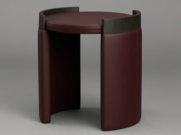 CUFF - Leather side table by Articolo Studio