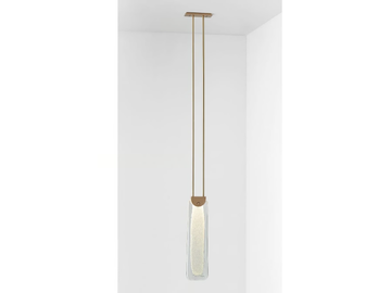 FIZI SLAB - LED blown glass pendant lamp by Articolo Studio
