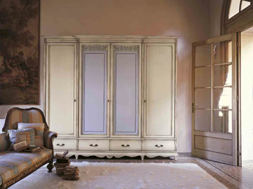 FENICE - Wood and glass wardrobe with drawers by Arvestyle