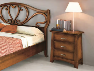 NAIMA - Rectangular solid wood bedside table by Arvestyle