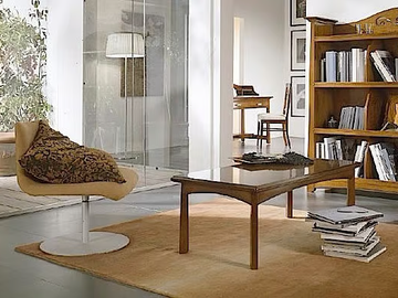 NAIMA - Rectangular solid wood coffee table by Arvestyle