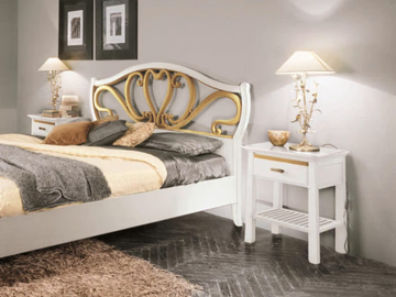 NAIMA - Solid wood bedside table with drawers by Arvestyle