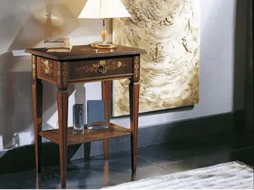 VIOLINO - Rectangular solid wood side table by Arvestyle
