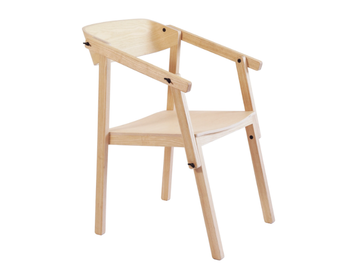 ATELIER - Ash chair with armrests by Askia