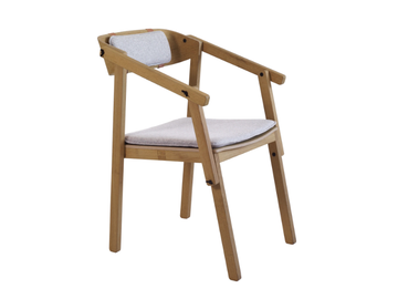 ATELIER - Oak chair with integrated cushion by Askia