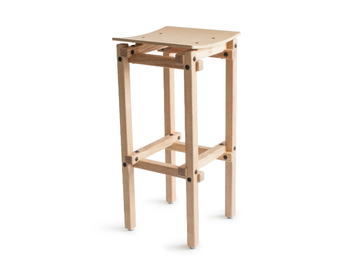 FAIR AND SQUARE - High ash stool by Askia