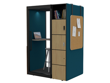 KAMELEON STORAGE - Storage unit for office booth by Askia