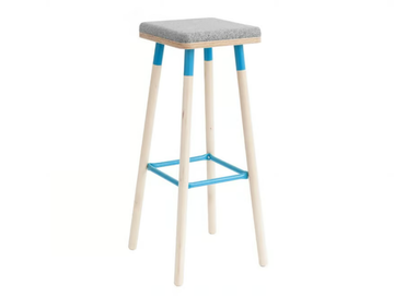 MARCO - High stool with integrated cushion by Askia