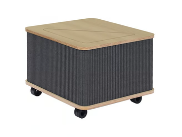 THE CATCHER - Low felt coffee table with castors by Askia