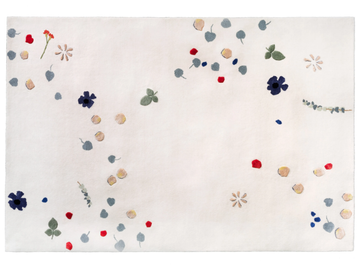 FLEUR - Patterned rectangular handmade wool rug by ASPLUND