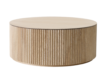 GRAND PALAIS - Contemporary style round wooden coffee table for living room by ASPLUND