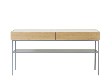 LUC CONSOLE 160 OAK - Rectangular oak console table with drawers by ASPLUND