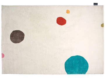 MR DOTTIE - Rectangular wool rug with geometric shapes by ASPLUND