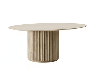 PALAIS OVALE - Contemporary style oval wooden living room table by ASPLUND