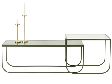 TATI LOUNGE - Rectangular glass high side table by ASPLUND