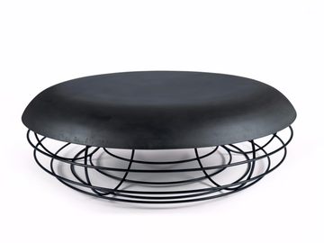 NUDO - Low round cement coffee table by Atipico
