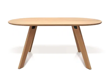 PIE - Oval oak dining table by Atipico