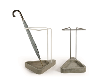 WAITING - Stainless steel and cement umbrella stand by Atipico