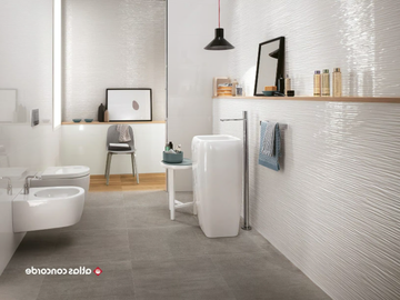 3D WALL DESIGN WAVE - White-paste 3D Wall Cladding by Atlas Concorde