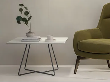 CONTATTO - Square porcelain stoneware coffee table by Atlas Concorde