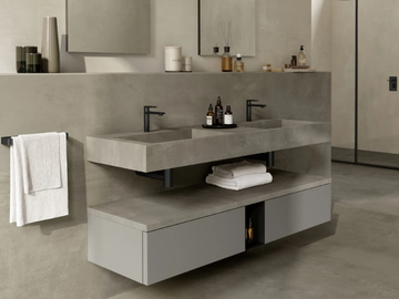 HABITAT DIALOGO - Double wall-mounted vanity unit with drawers by Atlas Concorde
