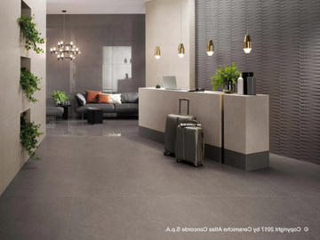 KONE FLOOR - Porcelain stoneware flooring with concrete effect by Atlas Concorde