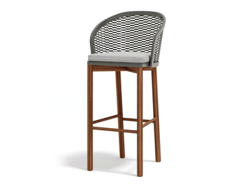 CYRANO - High fabric and aluminium stool by Atmosphera